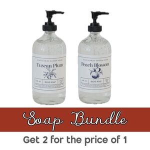 Glass Bottle High End Hand Soap Bundle
